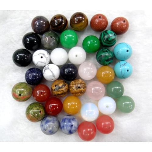 10pcs Natural stone 8mm Quartz crystal tiger eye Turquoises Opal Half hole beads for Diy Jewelry Making Bracelet Accessories