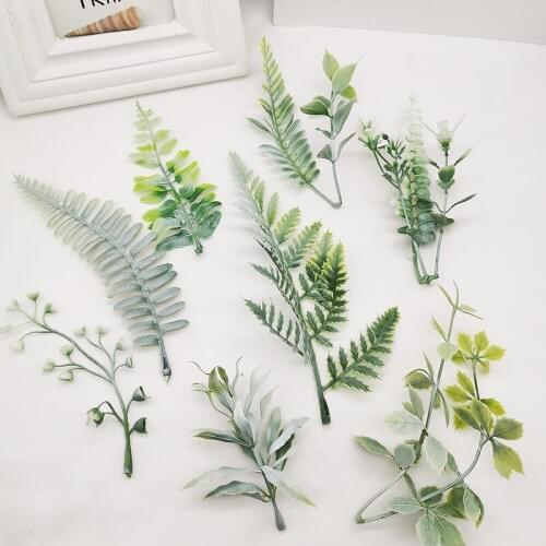 10pcs Various artificial flowers and plants wedding Christmas decoration DIY handmade wreath gift scrapbook accessories