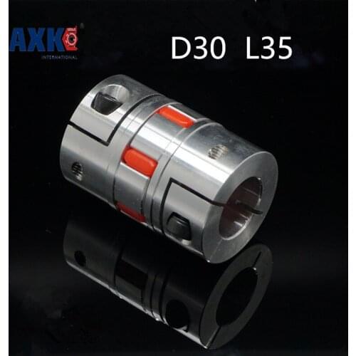 10pcs Connector Jaw Shaft Clamp Coupler Flexible Spider Plum Coupling D30 L35 5/6/6.35/7/8/9/9.525/10/11/12/12.7/14/15/16mm