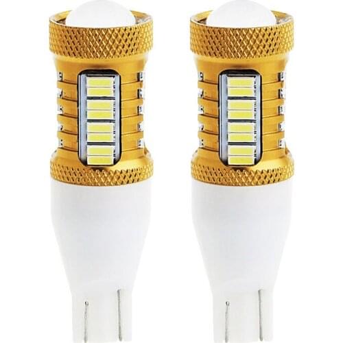 100pcs LED Lamp W16W T15 4014 Chip Backup small Reverse Lights Auto Hight PowerTail Bulb 6000k For Car