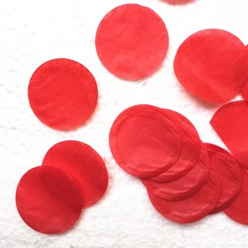 2.5cm/1inch Circle Shape Wedding Red White Tissue Paper Confetti Boda Birthday Party Table Decoration Pinata Fillers