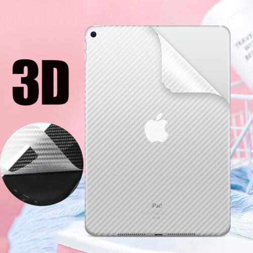 2Pcs 3D Back Carbon Fiber Film For Apple iPad Air 3 4 10.2 9.7 Pro 11 12.9 Air 2020 mini 4 5 Matte Full Cover Screen Protector
