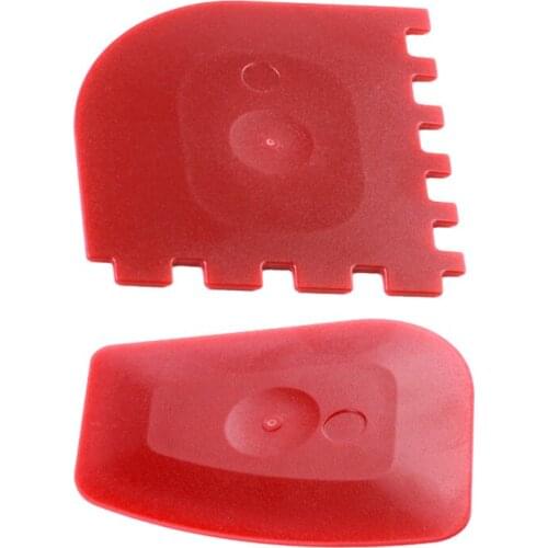 2pcs Silicone Grill Pan Scraper Set Lodge Cast Iron rill Pans Kitchen Cookware Sets Grill Pan Cleaner Scraper Dropshipping