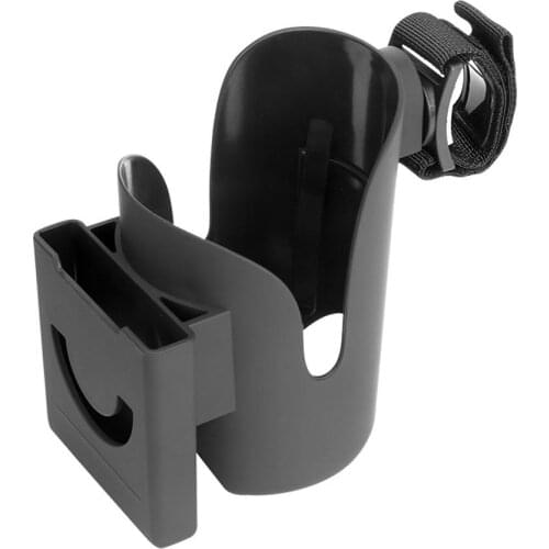 2-in-1 Baby Stroller Cup Holder Universal Multi-functional Stable Placement Mobile Phone Holder Baby Carriage Accessory