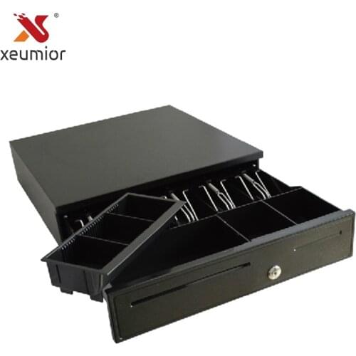 5 Bill 5 Coin 3 Position Lock 1 Check Port POS Cash Drawer Cash Register Durable Mental Clip with RJ11 Interface