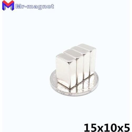 50pcs 15mm x 10mmx5mm Strong Block permanent Slice Magnets 15*10*5 High Quality Magnets