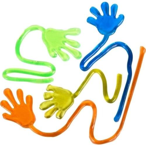 50pcs Party Favors Supplies Vinyl Sticky Hands Slap Squishy Toy Play Pinata Fillers Birthday Gift Treat Bag Wedding Favors