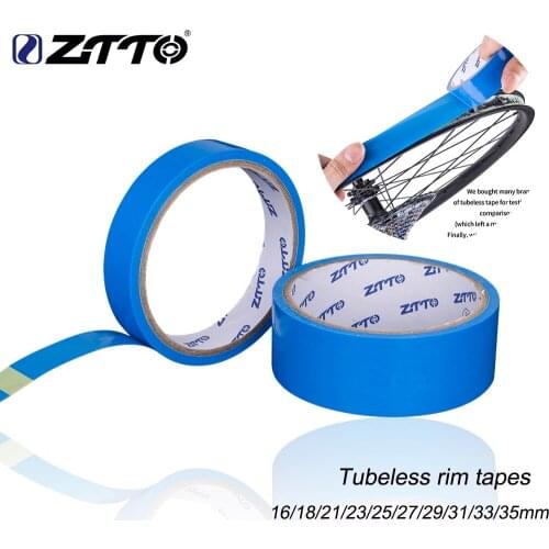 ZTTO MTB Road bike 10m Tubeless Rim Tapes rim Strips Width 16/18/21/23/25/27/29/31/33mm For 26 27.5 29 Inch 700c Bicycle wheel