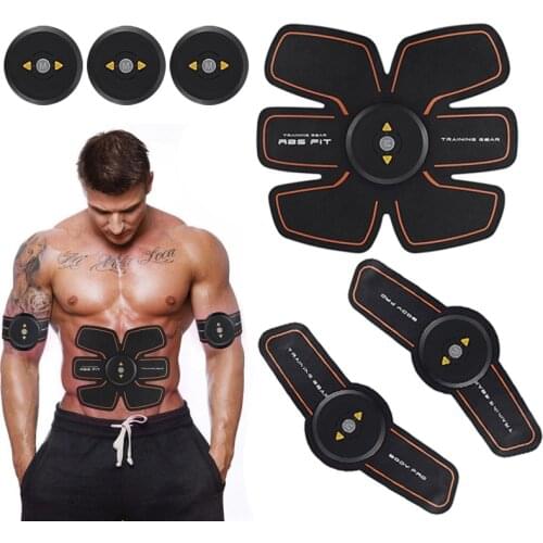 Rechargable Wireless EMS Electric Abdominal Arm Muscles Stimulator Exerciser Intensive Training Fitness Massager Device