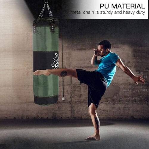 Fitness Training MMA Boxing Kick Hanging Sandbag Punching Bag Gloves Guard Kit adults Gym Exercise empty-Heavy boxing bag
