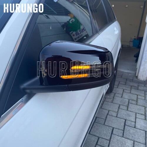 For Mercedes Benz W204 CLA A B C E S GLA GLK CLS Class 2pcs Dynamic Turn Signal LED Light Side Mirror Indicator W176 W212