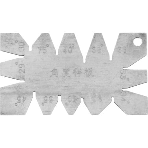 Dophee Sliver Stainless Steel Screw Thread Cutting Angle Gage Gauge Measuring Tool High-quality 1Pc