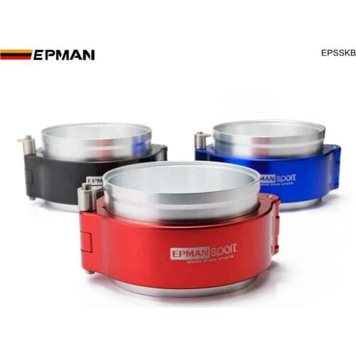 EPMAN Exhaust V-band Clamp Quick Release HD Clamp Aluminium For Turbo And Intercooler Pipe EPSSKB