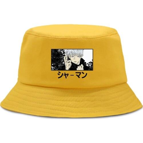 Satoru Gojo Unlimited Void Printing Unisex Cap Quality Casual Sunscreen Hat Hip Hop Fishing Hats Foldable Cool Fisherman Hat