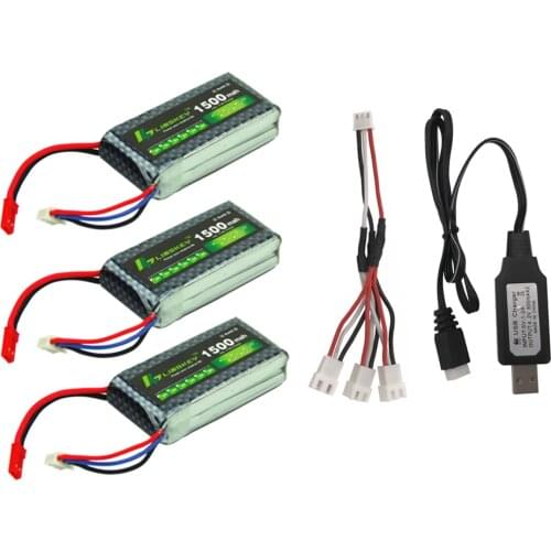 Limskey Power 7.4V 2S 1500mAh For WLtoys V913 L959 L969 L202 K959 Car For Double Horse 9118 MJX F45 RC Helicopter Drone