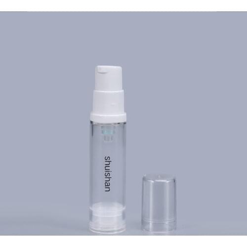 Mini 10ML Clear Vacuum Bottle Empty Round Lotion Bottles Refillable Cosmetic Storage Containers 10PCS