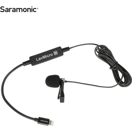 Saramonic LavMicro Di Omnidirectional Condenser Lavalier Microphone Denoise Stereo for iPhone Smartphone Video vlog Recording