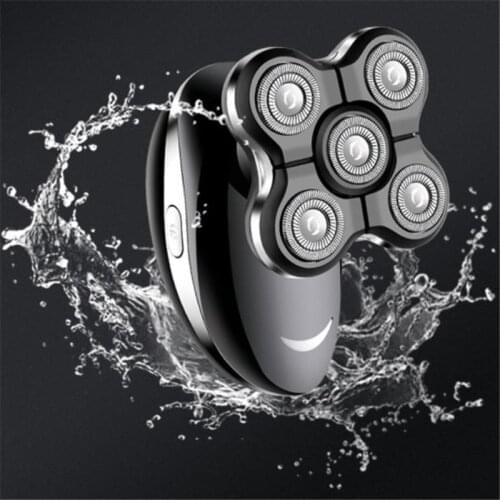 Washable Electric 5D Shaver Razor Wet Dry Use Portable Heavy Beard Shaving Machine For Men Floating Blade Face Haircut Trimmer