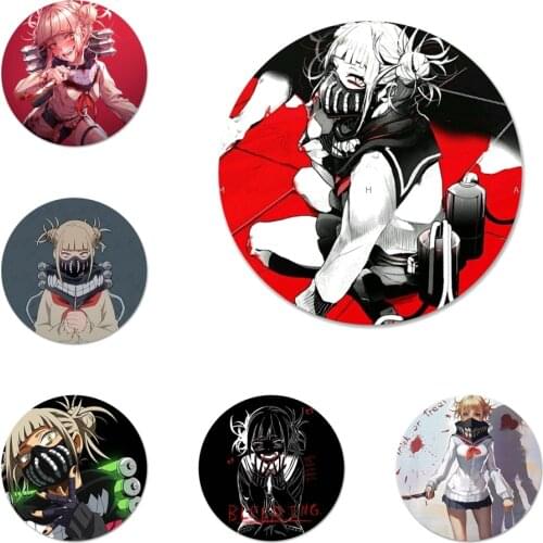 Cartoon Toga Himiko girl Black Badge Brooch Pin Accessories For Clothes Backpack Decoration gift 58mm