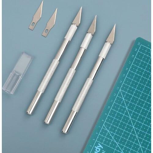 Sharp Carving Knife Combination With 4 Blades Art Knife Carving Tools DIY Art Crafts Cutter Creation Office Supplies Utility
