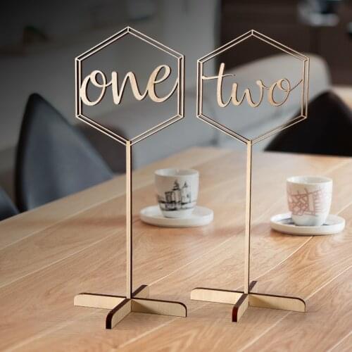 Wedding Table Numbers decoration.Stand Alone Script Table Numbers with Base. table cards wedding seat table card wedding