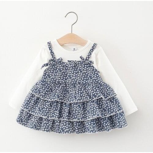 Autumn Infant Baby Girls Dress Casual Long Sleeve Print Dresses for Girl Clothing Birthday Princess Party Dresses Baby Clothes