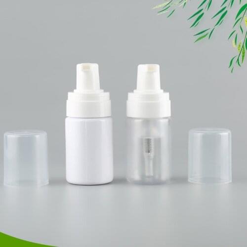 PET Plastic Liquid Foaming Soap Pump Bottles 30ml White Face Cleansing Wash Cream Mousse Bottles Containers 200pcs/lot