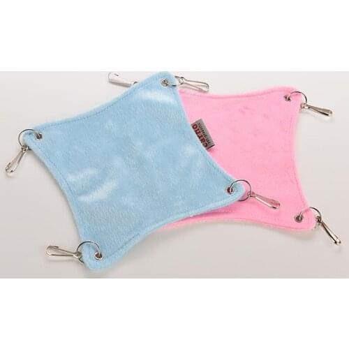 New & Simple Cute Hamster Rat Bed 12.5*12.5cm Pets Cage House Plush Warm Hammock Hanging Bed Cave Match Well With Hamster Cage