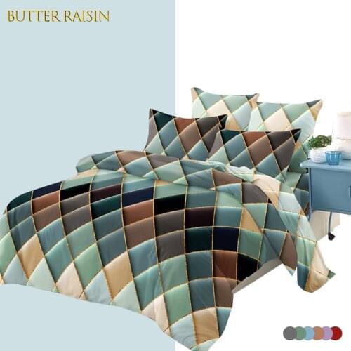 Gilt Plaid Duvet Cover Set Nordic Geometric Stripe Bedding Sets 240x220 Double Queen King Quilt Covers Pillowcase (No Bed Sheet)