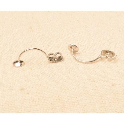 20PCS 22mm*7mm Fashion Metal Copper G18K Earring Backs Stopper Earring Plugs Base Setting For Jewelry Making