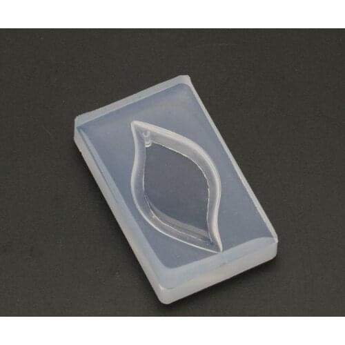 Leaf Pendant DIY Silicone Mold Resin Casing Craft Jewelry Making Tools