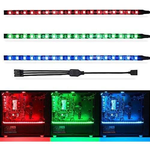 RGB Led Strip Light For 4PIN RGB Header (+12V,G,R,B) Led Strip 5050 For PC Computer Case Decor, Header Motherboard Strip