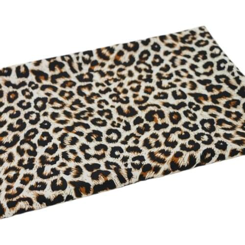 50cm*145cm Tissus Tecidos rayon cotton fabric Viscose Fabric For Dress T-shirt Africa leopard print