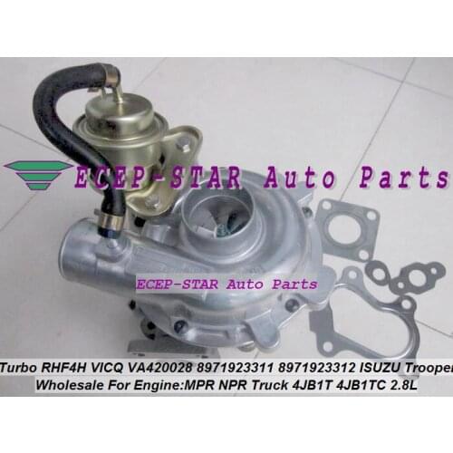 Turbo RHF4H VICQ VA420028 8971923310 8971923311 8971923312 Turbocharger For ISUZU Trooper MPR NPR Truck 4JB1-T 4JB1T 4JB1TC 2.8L