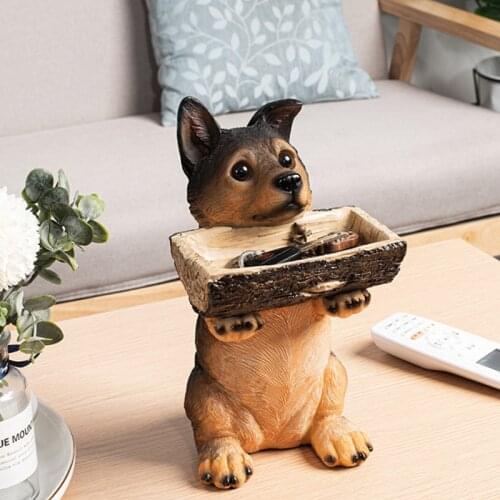 Creative Sculpture Resin Porch Key Storage Home Living Room Counter Decoration Piggy Bank Modern Statue Handicraft Ornaments