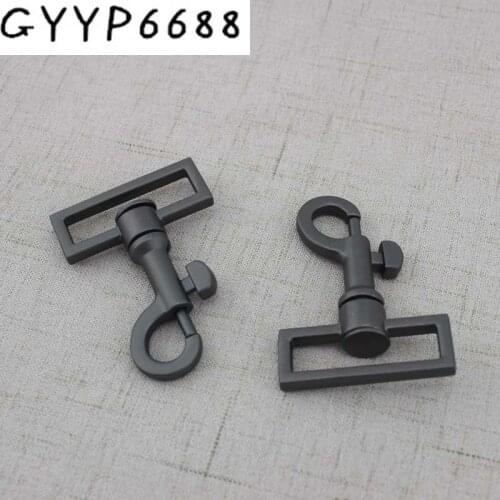 2pcs 30pcs High quality 38mm Matte gun black snap hook for bags swivel clasp hardware handbags purses trigger
