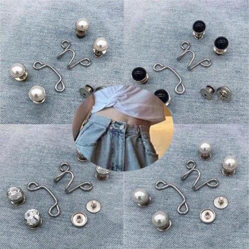 Nail-free Waist Buckle Waist Closing Artifact Adjustable Snap Button Removable Detachable Clothing Sewing Tool Alloy Deduction