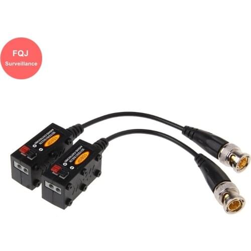 10 Pairs 2MP CCTV Camera Twisted BNC 1080P AHD Video Balun Transceiver COAX CAT5 UTP Cable Coaxial Adapter For Analog Cameras