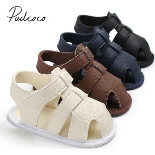 2019 Baby First Walkers Baby 0-18 months Boy Girl Slippers Toddler Kids Nursery School Summer New Leather Shoes