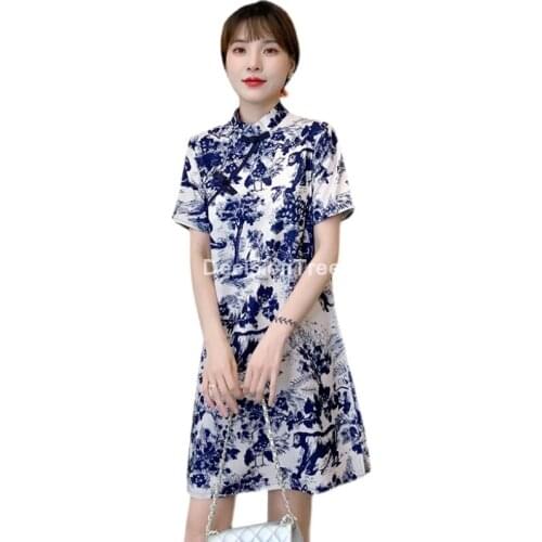 2021 chinese traditional dress for women festival clothing cheongsams party satin qipao chinese wedding dress cheongsam dress