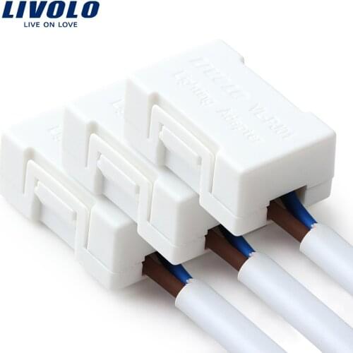Livolo Lighting Adapter,The Saviour Of most Low-wattage LED Lamps (except dimmable lamp) , White Plastic Materials 3pcs/lot