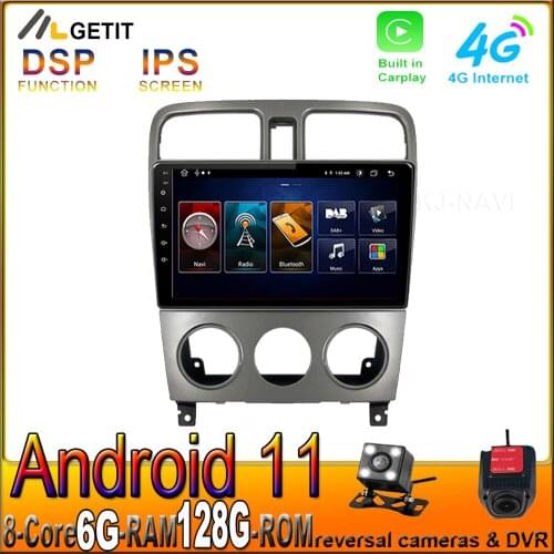 4G WiFi 9 Inch DSP Android 11.0 For Subaru Forester Spoiler 2004-2008 Car Radio Video Multimedia Player Navigation GPS Auto