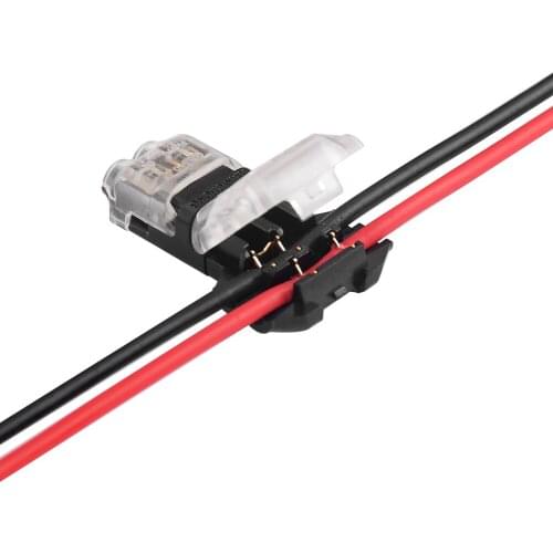 20PCS H T Type 1Pin 2Pin Quick Electrical Cable Connectors Snap Splice Lock Wire Terminal Crimp Electric Wire Connector