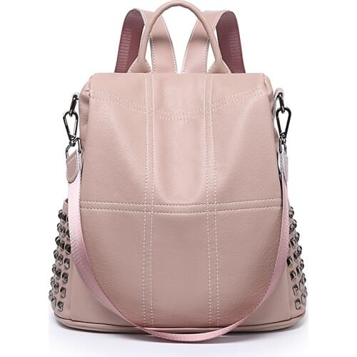 Ceossman Women's Leather Backpacks