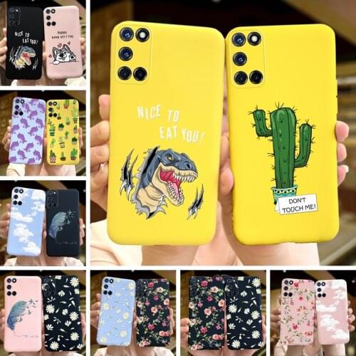 For OPPO A52 Case A72 A92 2020 Phone Cover Stylish Colored Silicone Case For oppoA52 A 52 72 A92 A72 4G TPU Back Cover Bumper