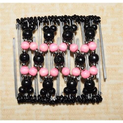 Black and PINK metal comb girls women lady wedding pary best gift magic comb 10 pcs /lot