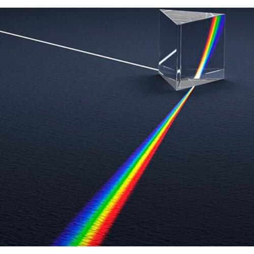 Physics Science Toys Triple Prism Glass Reflecting Color Light Spectrum Learning Educational Toys For Children School Teaching