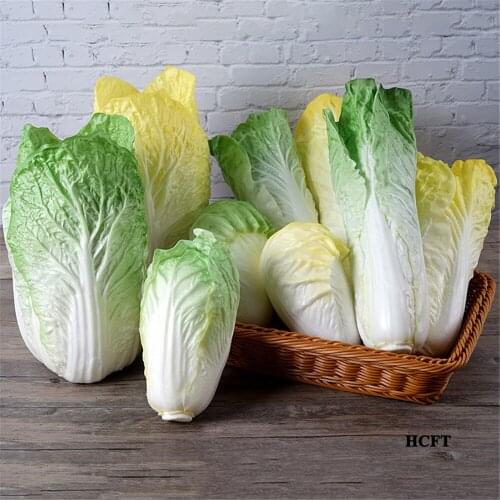Fake artificial vegetables Kitchen hotel restaurant store shop decoration green vegetables pakchoi chinese leaves cabbage model