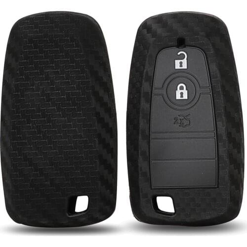 Kutery 10pcs/lot 3 Buttons Silicone Remote Car Key Case Cover For Ford Mondeo Mustang Fusion F-250 F-350 F-450 F-550 2017