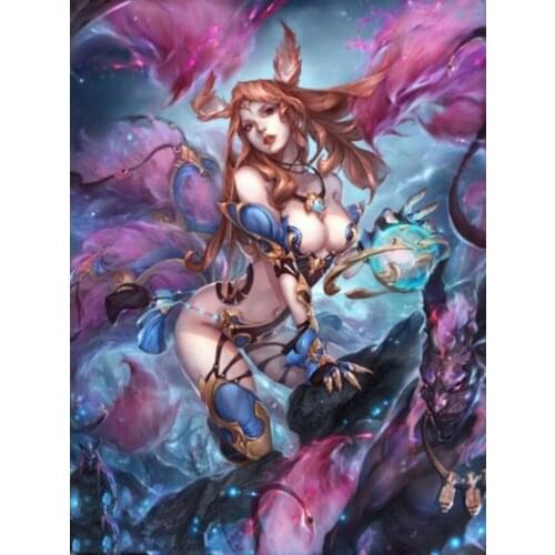 5D DIY Cartoon Sexy Anime Girl Beauty Diamond Painting Full Drill Embroidery Cross Stitch Mosaic Craft Home Decor Christmas Gift